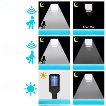 Lampara Solar Con Control Y Sensor De Movimiento